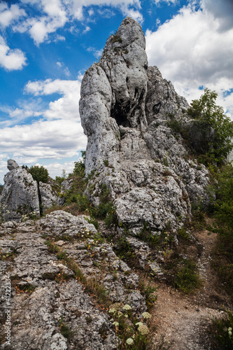 Rocks in the Krakow-Czestochowa Jura in Poland