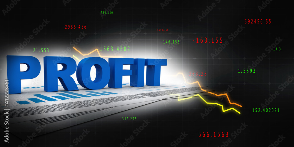 3d rendering Profit 3d rendering Profit