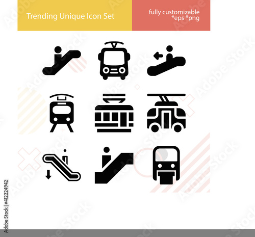Simple set of formally related filled icons.
