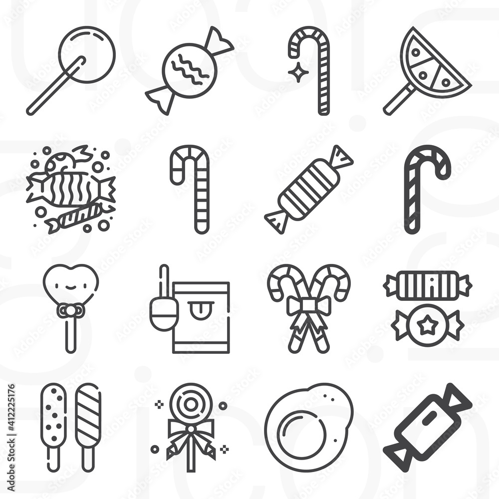 16 pack of brittle lineal web icons set 16 pack of brittle lineal web icons set
