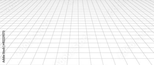 Abstract frame landscape. Vector perspective grid. 3d mesh