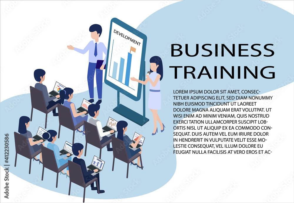 Business training idea. Learn and train employees to improve and develop a better company. Business training idea. Learn and train employees to improve and develop a better company.