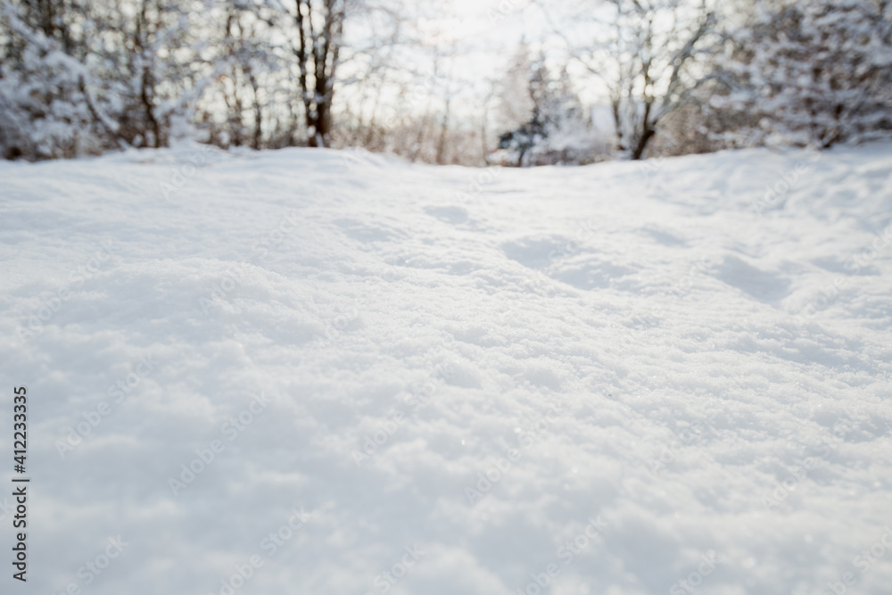 Snow texture. Winter background of snow and frost with free space for your decoration Snow texture. Winter background of snow and frost with free space for your decoration