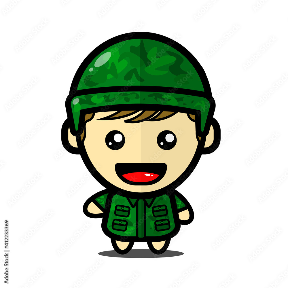 Cute illustration of boy soldier, Army Vector. EPS 10 Cute illustration of boy soldier, Army Vector. EPS 10