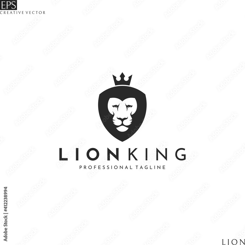 Lion head. Logo template