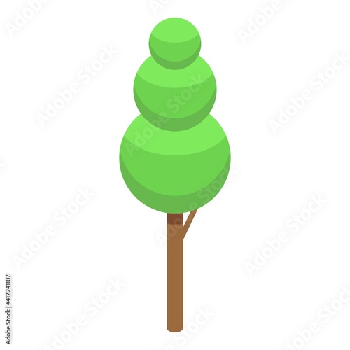 Alley tree icon. Isometric of alley tree vector icon for web design isolated on white background