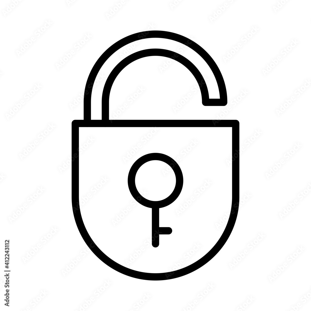 Padlock icon vector Padlock icon vector