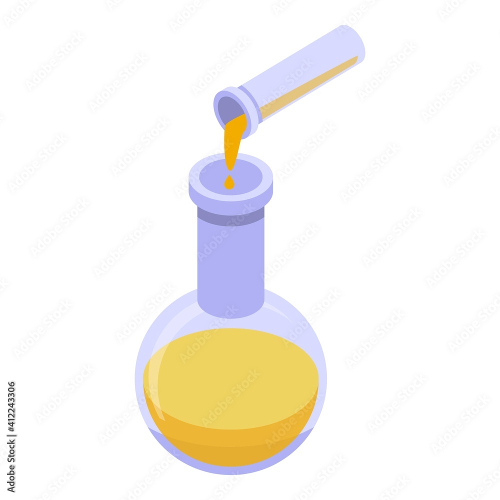 Bio plastic flask icon. Isometric of bio plastic flask vector icon for web design isolated on white background Bio plastic flask icon. Isometric of bio plastic flask vector icon for web design isolated on white background