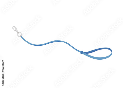 Pet shop icon. Dog leash. Pet accessory. Vector illustration in flat style clip art. Petshop supermarket