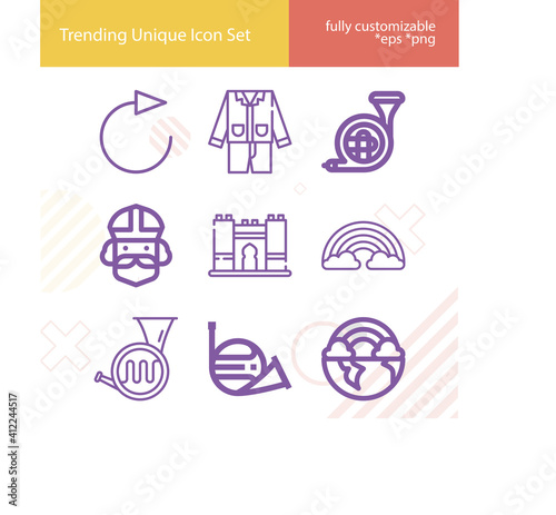 Simple set of the related lineal icons.