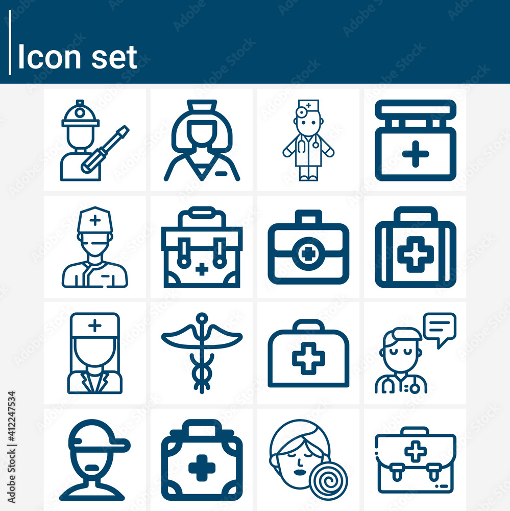 Simple set of consultation related lineal icons. Simple set of consultation related lineal icons.