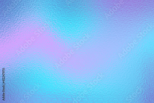 Rainbow texture foil. Iridescent gradient. Holo ombre background. Hologram surface. Pearlescent vibrant metal prints. Holographic metallic effect. Pastel color. Neon design soft tones backdrop. Vector