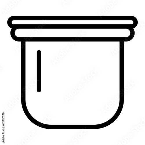 Cappuccino capsule icon. Outline cappuccino capsule vector icon for web design isolated on white background