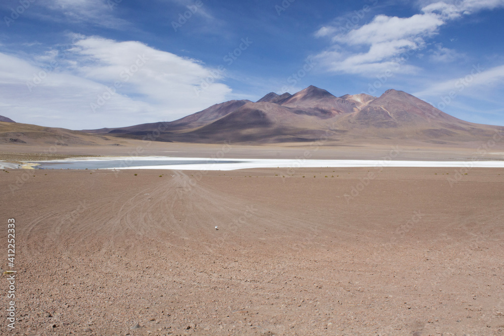 Salt desert landscape
