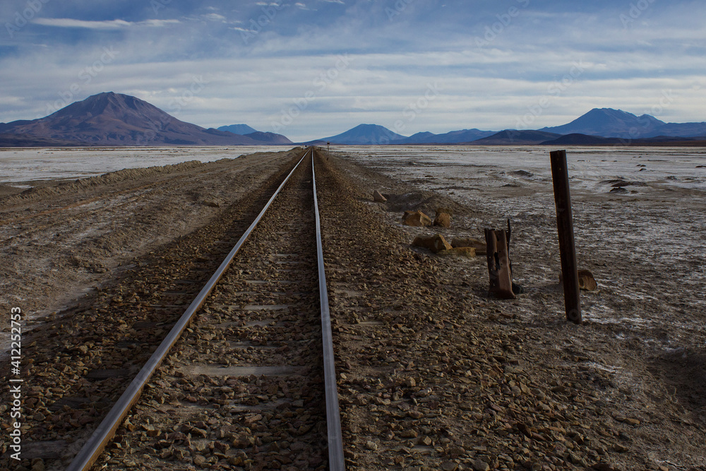 Railroad in the desert