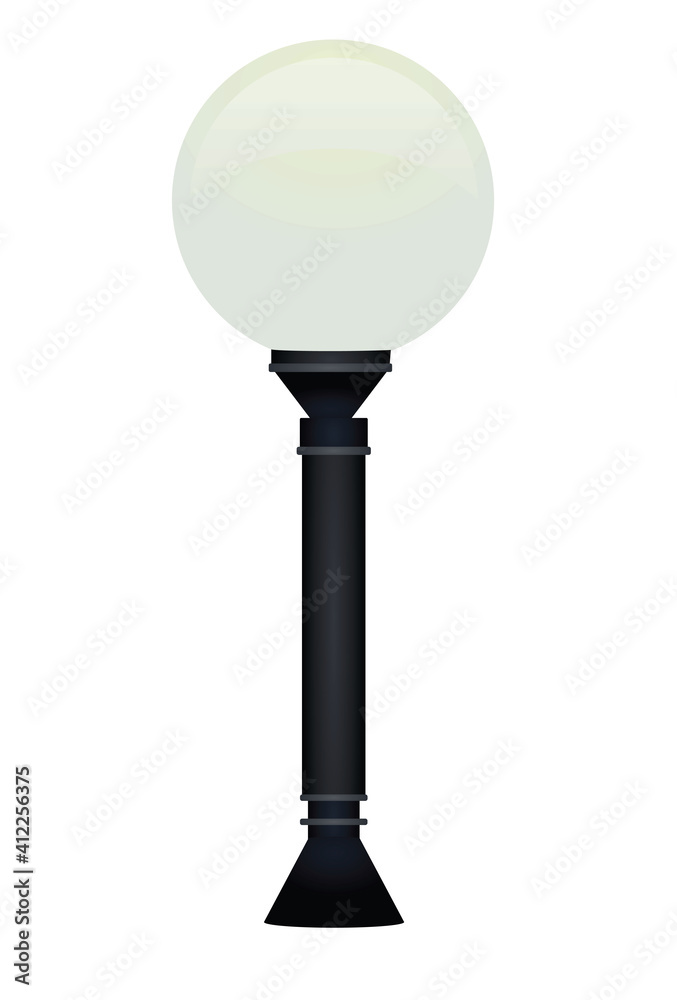 Retro outdoor light. vector illustration Retro outdoor light. vector illustration