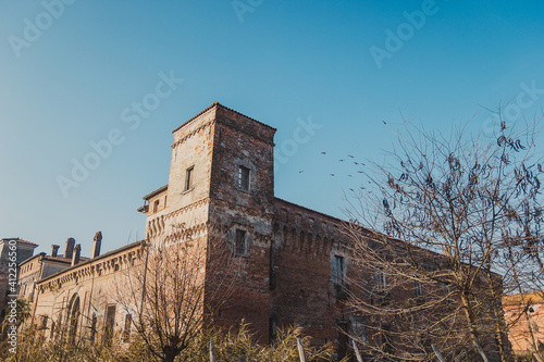 Castello di Padernello. The Padernello Castle feels like castle out of fairy tale, with its working drawbridge and encircling moat. It was built at the end of the 14th century by the Martinengo family photo