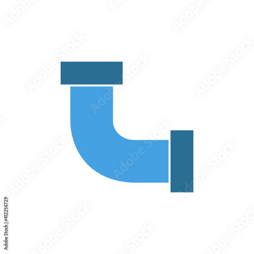 Elbow fitting pvc icon