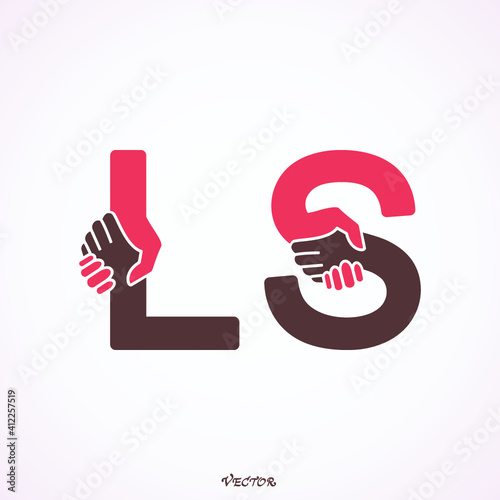 Creative L S letter icon abstract logo vector design.Business offer,partnership icon.Corporate business and industrial logotype symbol.Vector illustration
