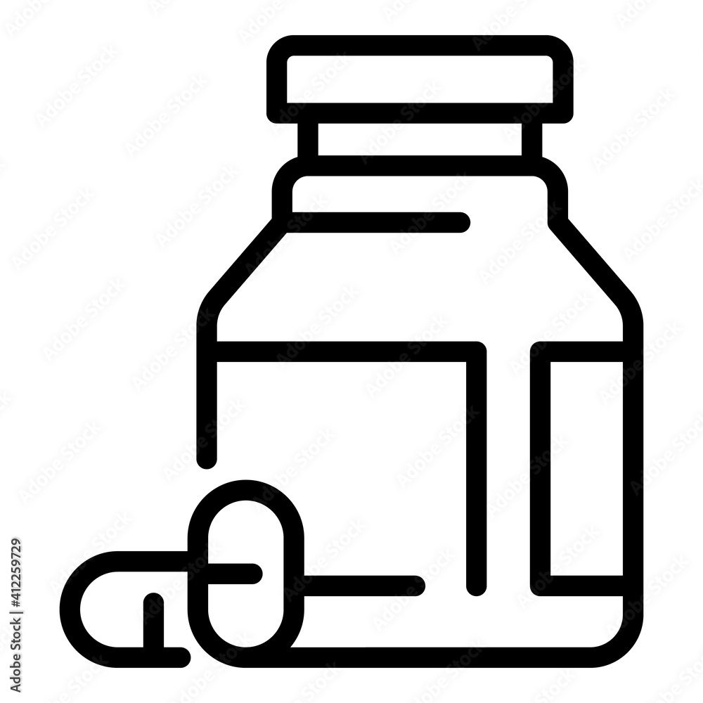 Allergy capsules icon. Outline allergy capsules vector icon for web design isolated on white background Allergy capsules icon. Outline allergy capsules vector icon for web design isolated on white background