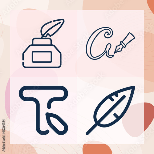 Simple set of colonies related lineal icons