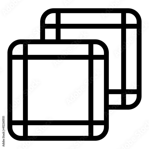 Nose handkerchief icon. Outline nose handkerchief vector icon for web design isolated on white background