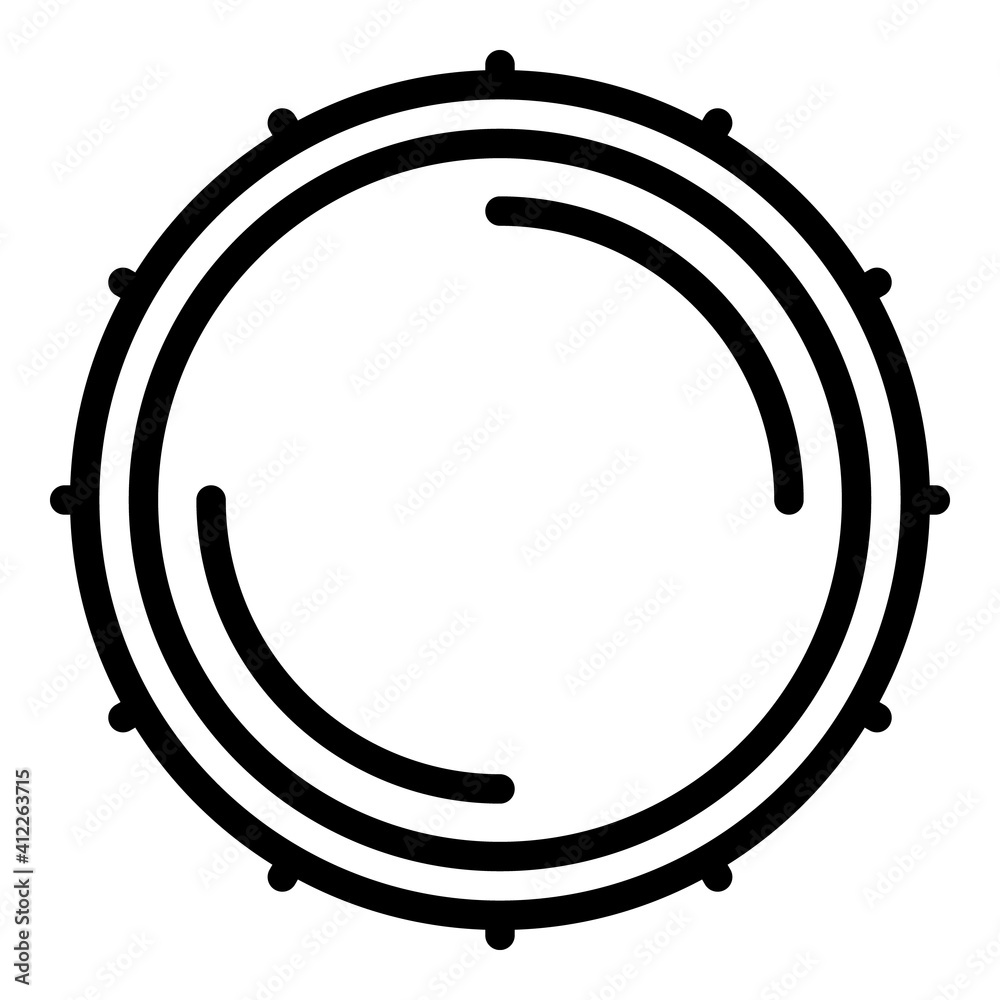 Electronic drum icon. Outline electronic drum vector icon for web