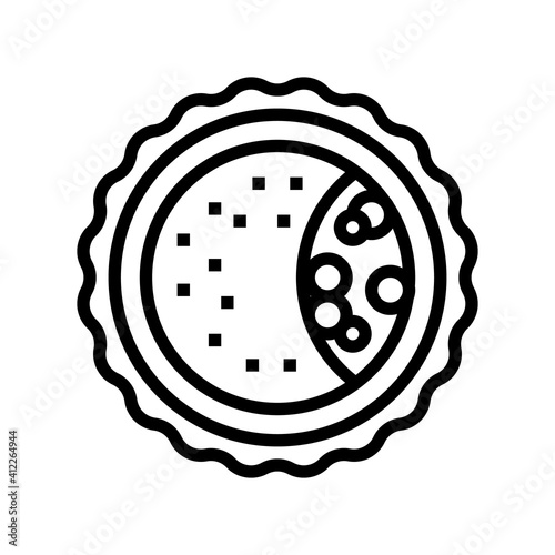 blastocyst fertilization line icon vector. blastocyst fertilization sign. isolated contour symbol black illustration