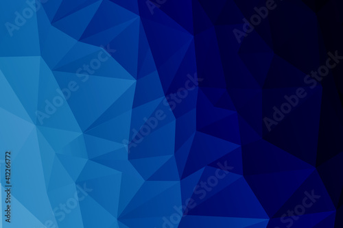 Modern blue abstract polygonal background. Geometric texture background.