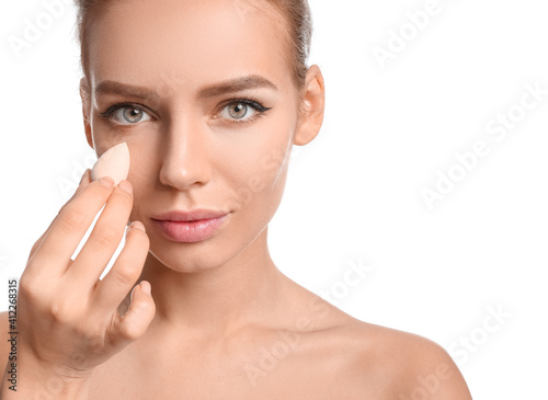 Beautiful young woman with ...