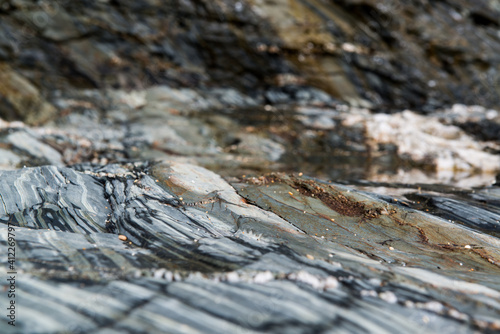 close up of a rock