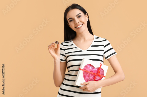 Beautiful young woman with ...
