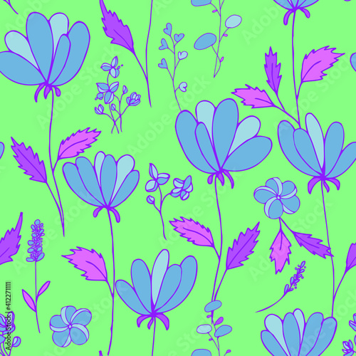 vector floral pattern seamless background 
