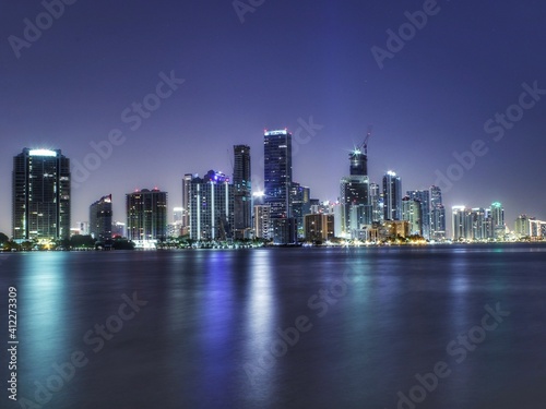 city skyline at night © CarlosFPineda