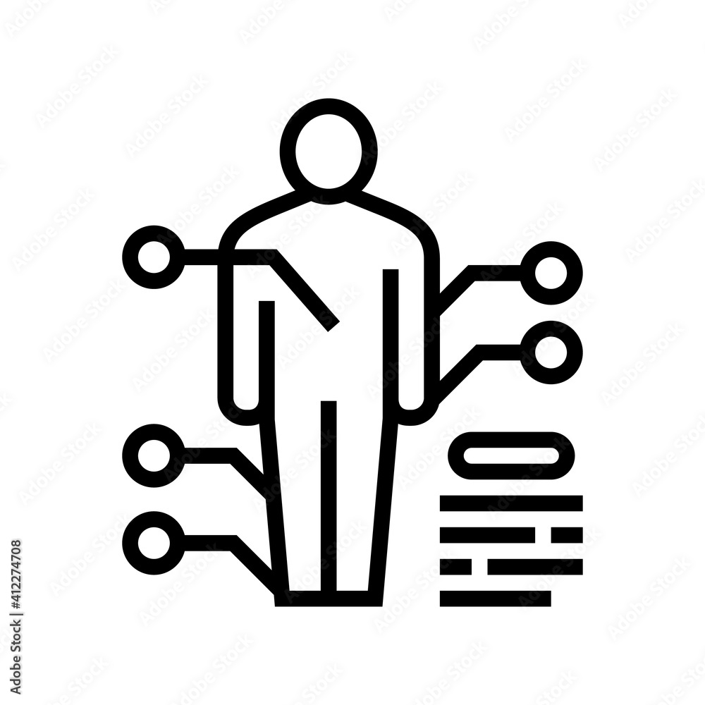 points on human bosy of gout disease line icon vector. points on human bosy of gout disease sign. isolated contour symbol black illustration points on human bosy of gout disease line icon vector. points on human bosy of gout disease sign. isolated contour symbol black illustration