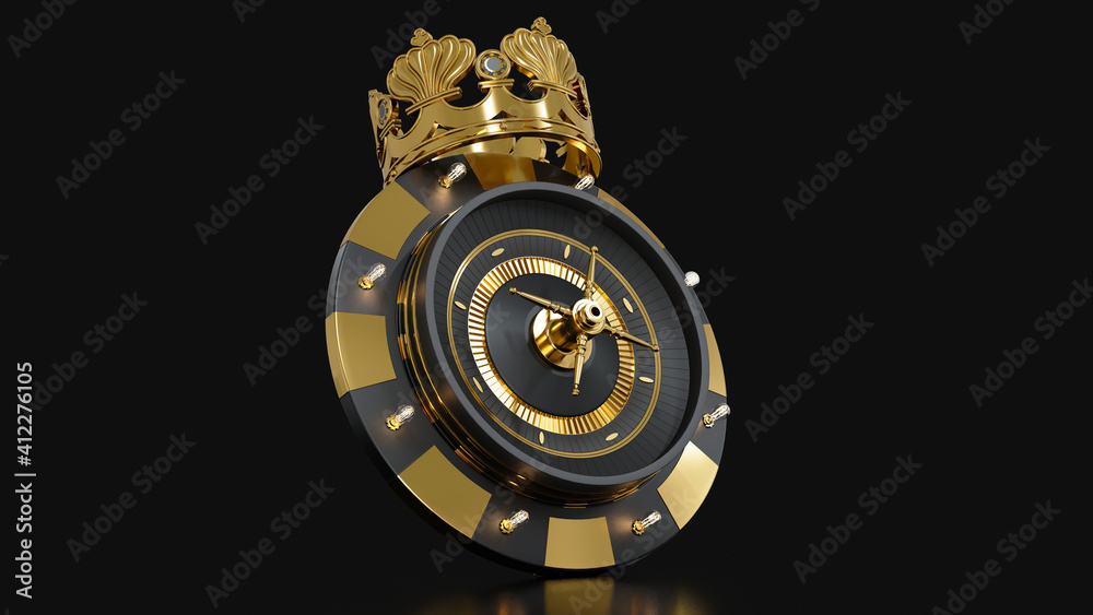 3d Rendering The Crown Roulette 3d Rendering The Crown Roulette