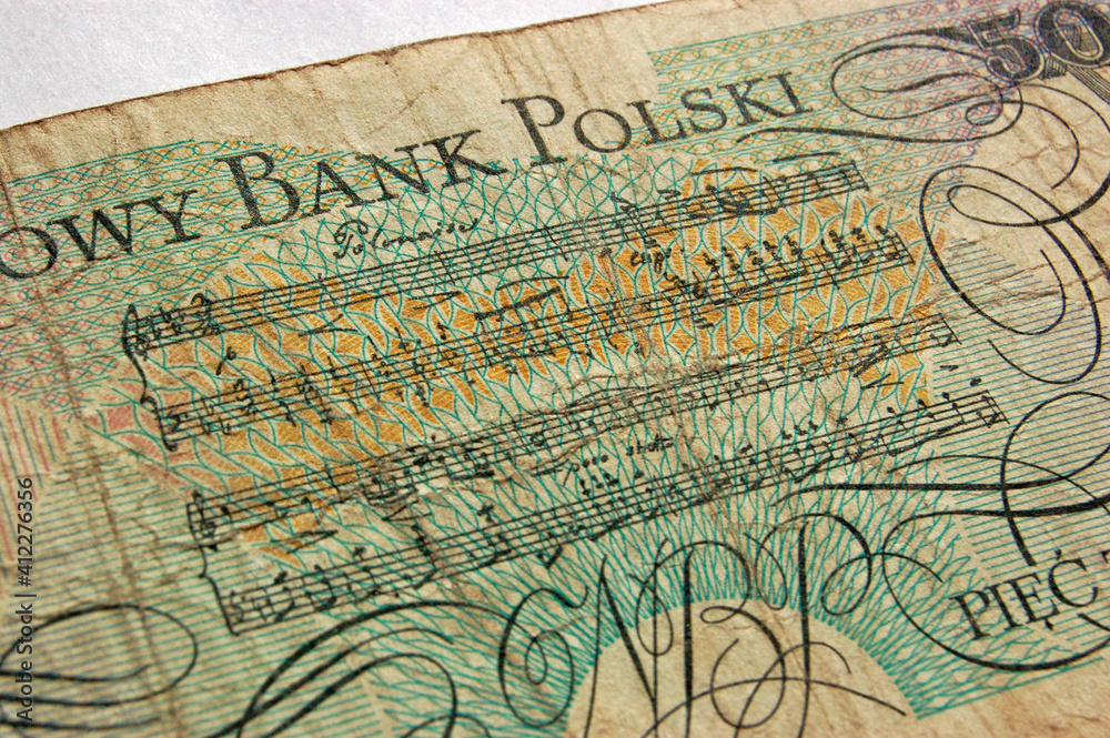 Chopin Polonaise on Polish banknote