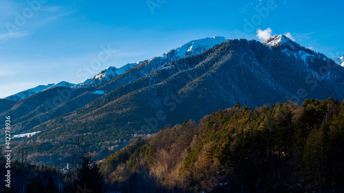Paesaggio invernale fotografato in Valle Vigezo, Ossola, Piemonte, Italia.