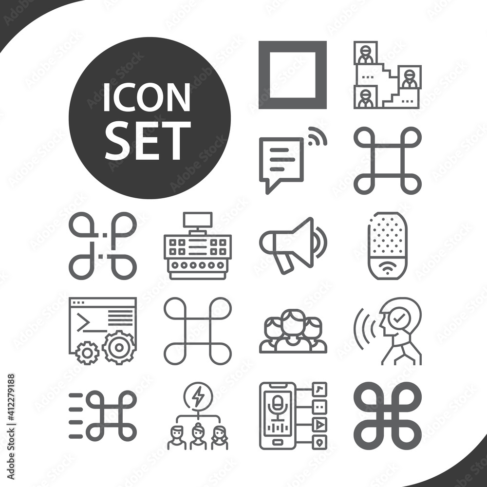 Simple set of compel related lineal icons.