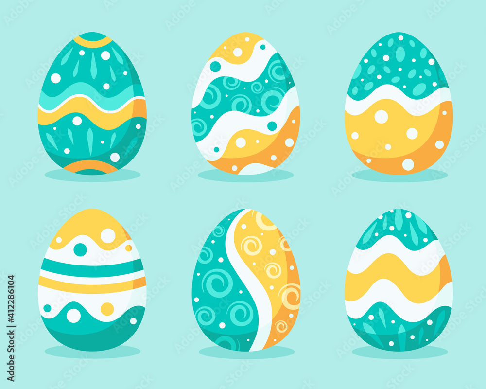 Easter eggs. Happy Easter. Vector illustration Easter eggs. Happy Easter. Vector illustration