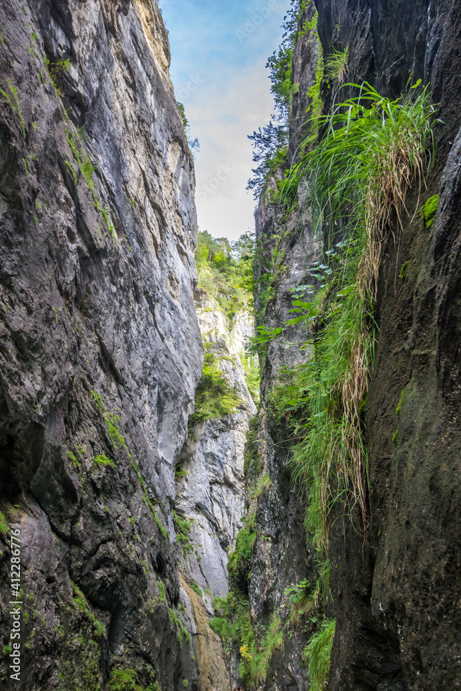 Aare Gorge in Berner Oberland in Switzerland