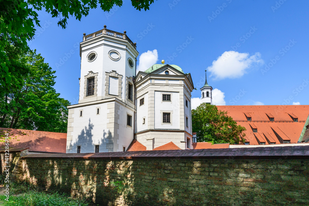 Kleiner und großer Wasserturm, Teil des historischen Wassersystems in Augsburg