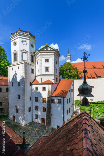 Ensemble der historischen Wassertürme in der Augsburger Altstadt photo