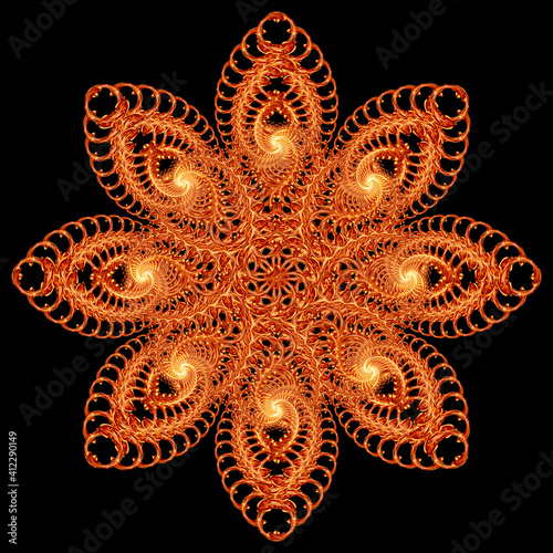 fractal flower ornament