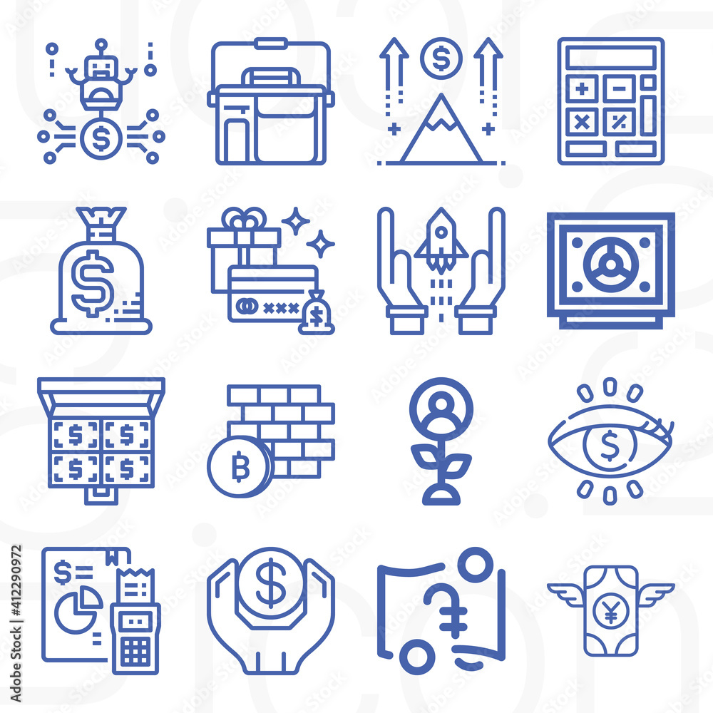 16 pack of minister lineal web icons set 16 pack of minister lineal web icons set