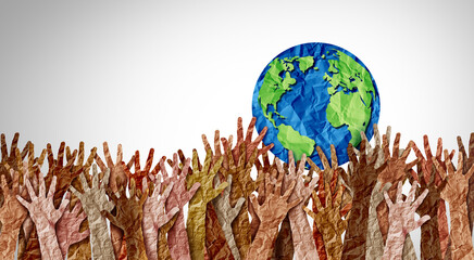 World day as diverse cultures and multiculturalism society and international tolerance celebration of global diversity and african american asian and caucasian culture integration and pride as a multi