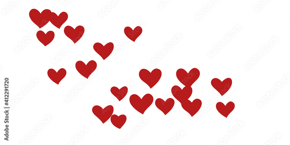 Heart confetti falling beautifully chaotically. Heart confetti falling beautifully chaotically.