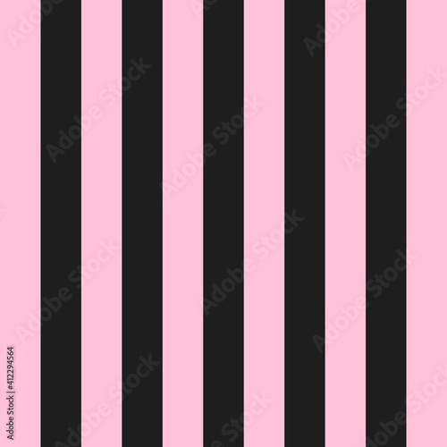 Pattern for Valentines day. Repetitive vertical strips of pink and black color. Striped pattern. Seamless texture background. Vector illustration
