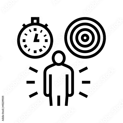 responsibility soft skill line icon vector. responsibility soft skill sign. isolated contour symbol black illustration