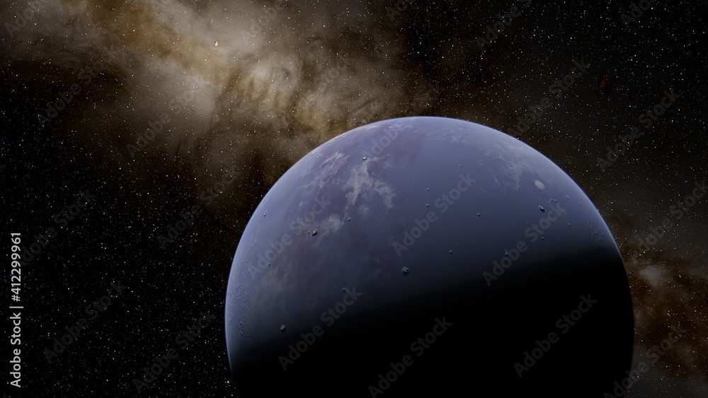 super-earth planet, realistic exoplanet, planet suitable for colonization, earth-like planet in far space, planets background 3d render super-earth planet, realistic exoplanet, planet suitable for colonization, earth-like planet in far space, planets background 3d render